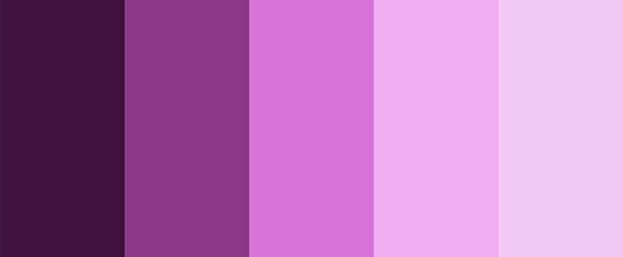 Violet, delicate palette