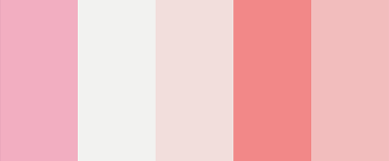 Pastel and pink color palette