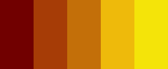 Yellow autumn - a color palette with yellow and gold colors