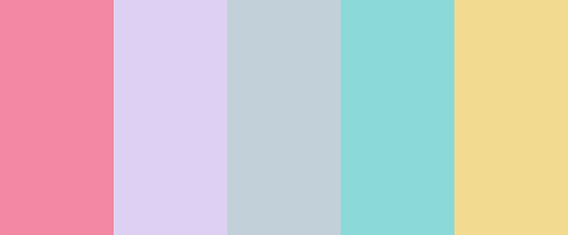 Very interesting palette with delicate and pastel colors