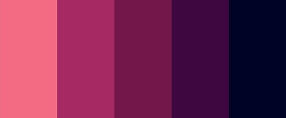 The Sea Monster is a deep palette with pink and purple tones