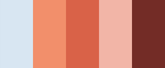 Pink flamingo - a soft color palette with pink shades
