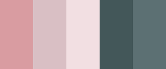 Pink Mountains is a collection of pink, gray and light pastel colors in HEX format