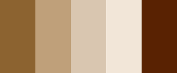 Warm sand - a monochrome palette of sand colors