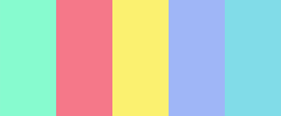 Яскрава веселка - це набір мега крутих та яскравих кольорів, а саме відтінки блакитного, рожевого та жовтого кольору