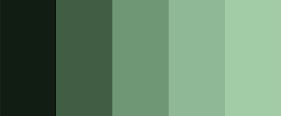 Стиль хакі - це набір зелених монохромних кольорів