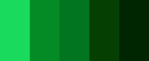 Це витончена монохромна палітра, яка охоплює різноманітні відтінки темно-зеленого кольору.
